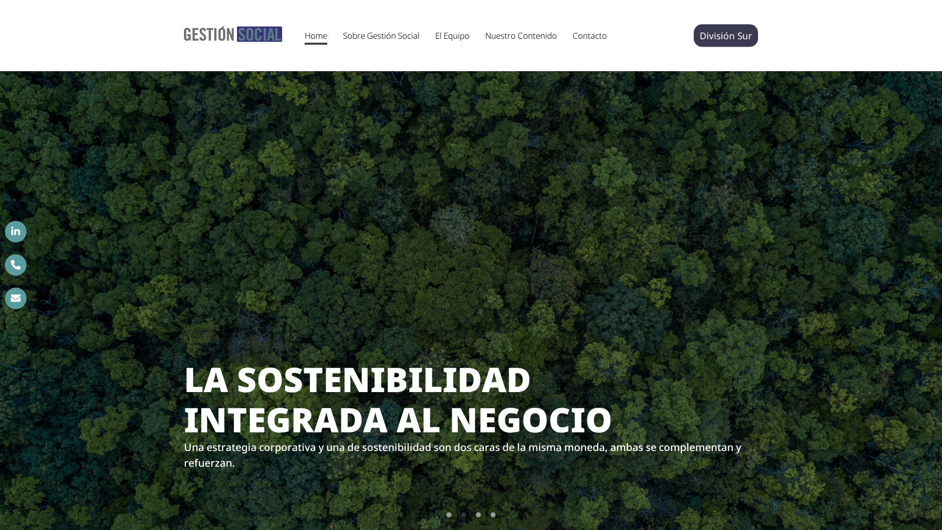 Desarrollo front-end consultora en Chile – Proyecto Gestión Social desarrollado en WordPress