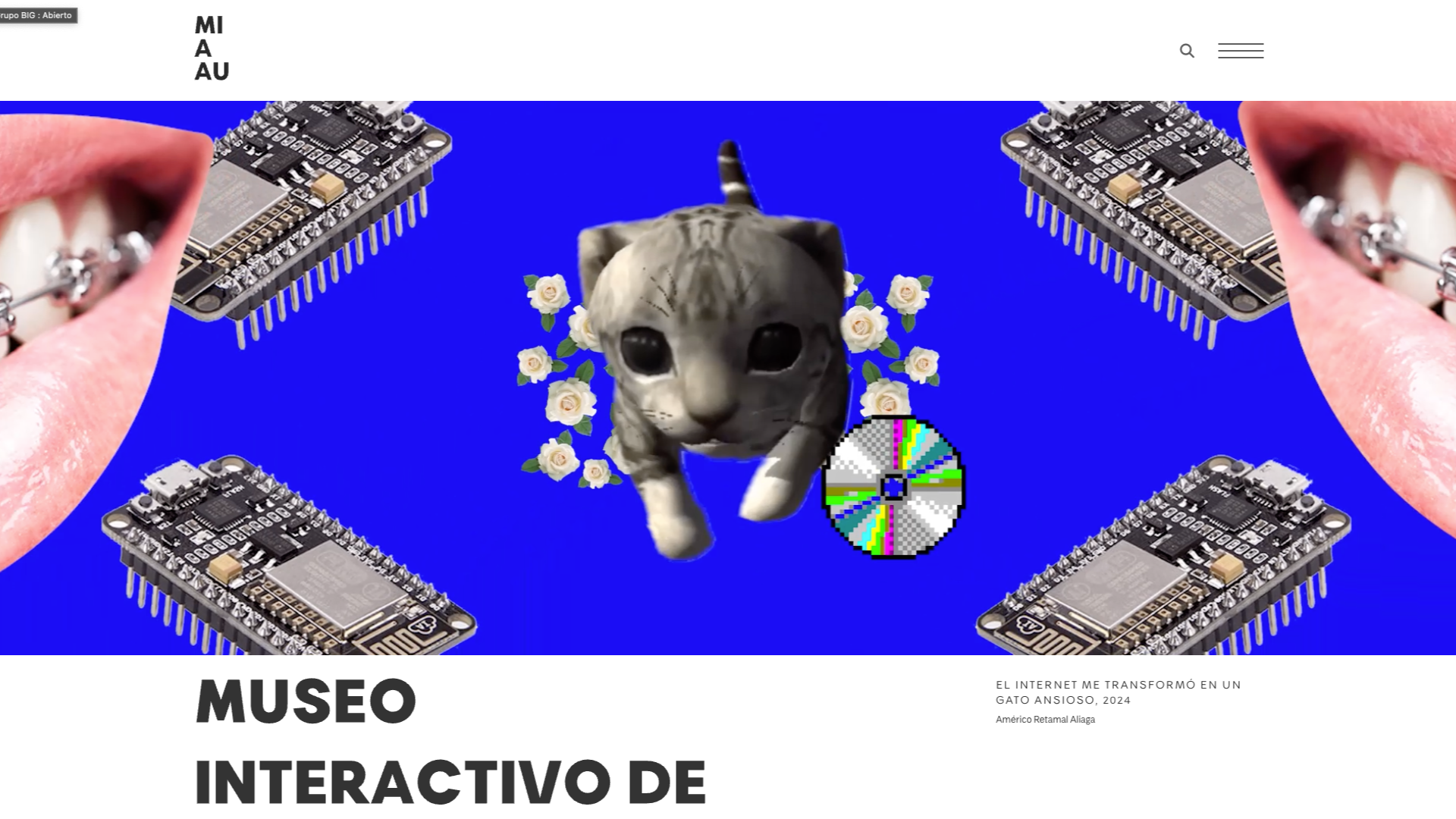 Diseño web Museo interactivo de artes visuales en Chile – Proyecto MIAUU en WordPress