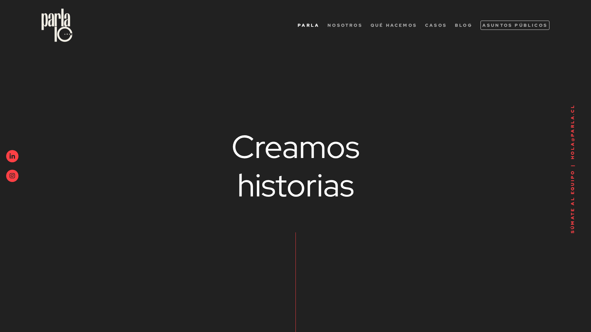 Desarrollo front-end agencia de comunicaciones en Chile – Proyecto Parla desarrollado en WordPress