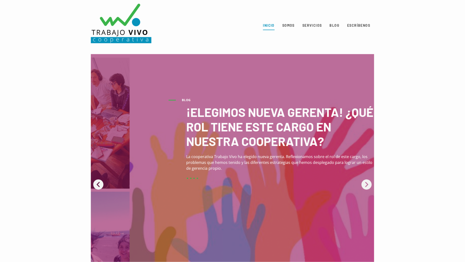 Diseño web para cooperativa de trabajo en Chile – Proyecto Trabajo Vivo Cooperativa desarrollado en WordPress