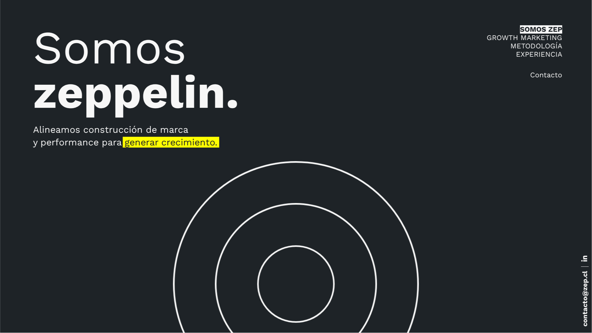 Desarrollo front-end agencia de medios digitales en Chile – Proyecto Zeppelin desarrollado en WordPress